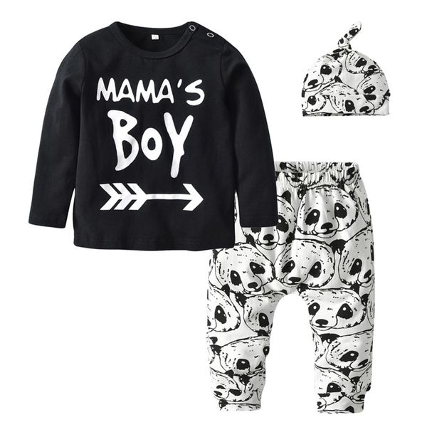 3pcs infant clothing set autumn newborn clothes baby mama's boy long sleeve t-shirt cartoon panda pants hat outfit set y200803, White
3pcs infant clothing set autumn newborn clothes baby mama's boy long sleeve t-shirt cartoon panda pants hat outfit set y200803, White