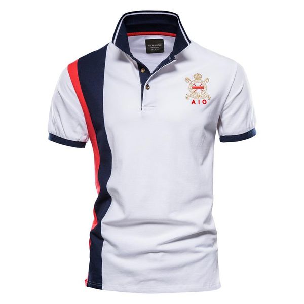 summer new style lapel splicing men's cotton polos shirt fashion casual embroidered short sleeved t-shirt, White;black
summer new style lapel splicing men's cotton polos shirt fashion casual embroidered short sleeved t-shirt, White;black