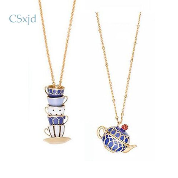 pendant necklaces csxjd luxury fashion copper enamel glaze time teapot teacup necklace jewelry, Silver
pendant necklaces csxjd luxury fashion copper enamel glaze time teapot teacup necklace jewelry, Silver