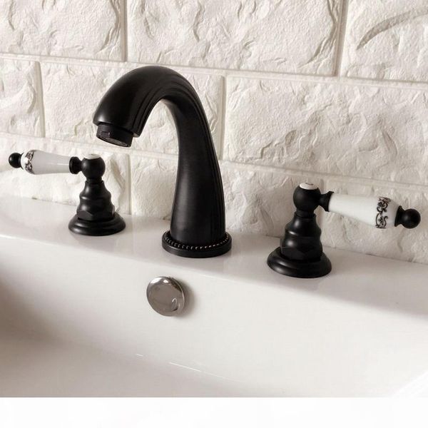 black oil rubbed bronze double handles 3 holes install widespread deck mounted bathroom sink basin faucet sink mixer tap mhg060
black oil rubbed bronze double handles 3 holes install widespread deck mounted bathroom sink basin faucet sink mixer tap mhg060