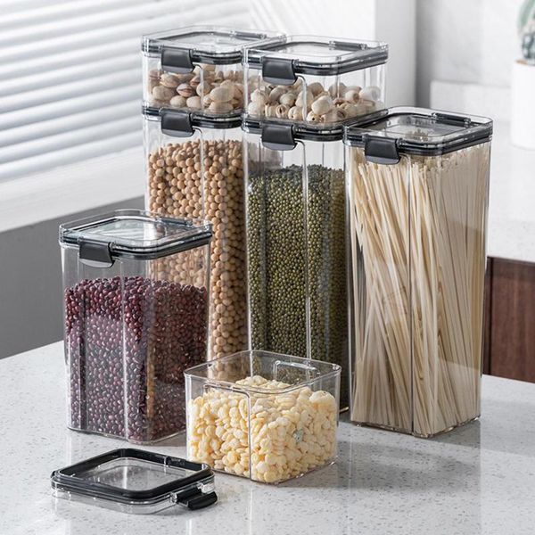 storage bottles & jars clear box container moisture proof grain bottle jar kitchen supply non-toxic durable leak-proof 
storage bottles & jars clear box container moisture proof grain bottle jar kitchen supply non-toxic durable leak-proof