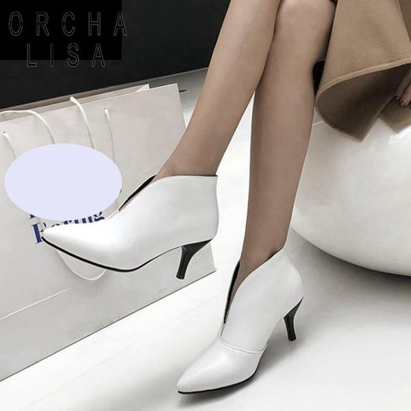 boots orcha lisa woman stiletto heel ankle v-type thin high heels lady balck white bootie botines mujer big szie 43, Black
boots orcha lisa woman stiletto heel ankle v-type thin high heels lady balck white bootie botines mujer big szie 43, Black