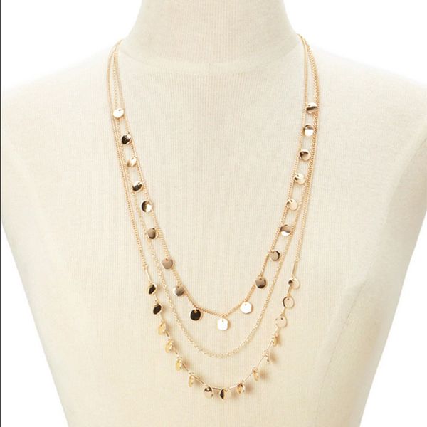 chains fashion round sequins tassel multilayer necklace trendy street personality clavicle long chain necklaces for women neck jewelry, Silver
chains fashion round sequins tassel multilayer necklace trendy street personality clavicle long chain necklaces for women neck jewelry, Silver