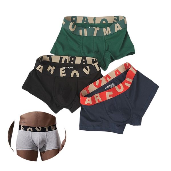 men boxer underwear cotton breathable soft and comfortable boxer solid color personality slim trend fashion boys boxers lj201110, Black;white
men boxer underwear cotton breathable soft and comfortable boxer solid color personality slim trend fashion boys boxers lj201110, Black;white