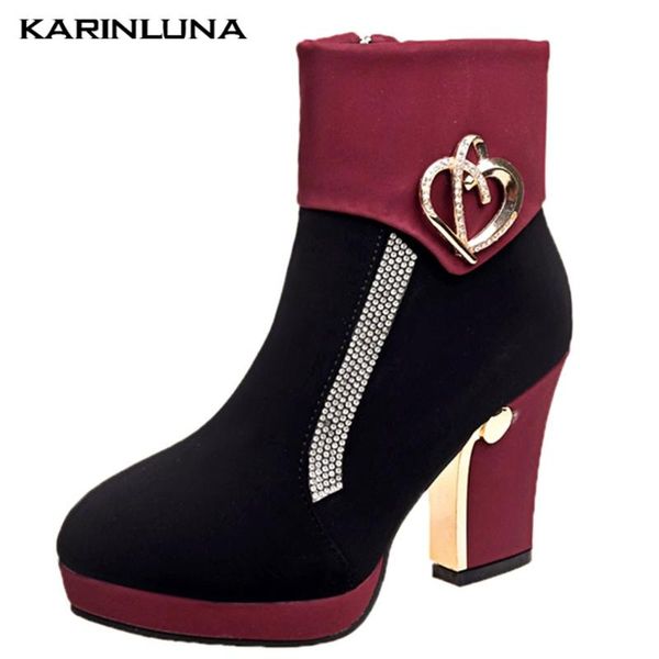 boots karin fashion big size 39 woman shoes cyrstal round toe flcok metal decroation strange style heels ankle, Black
boots karin fashion big size 39 woman shoes cyrstal round toe flcok metal decroation strange style heels ankle, Black