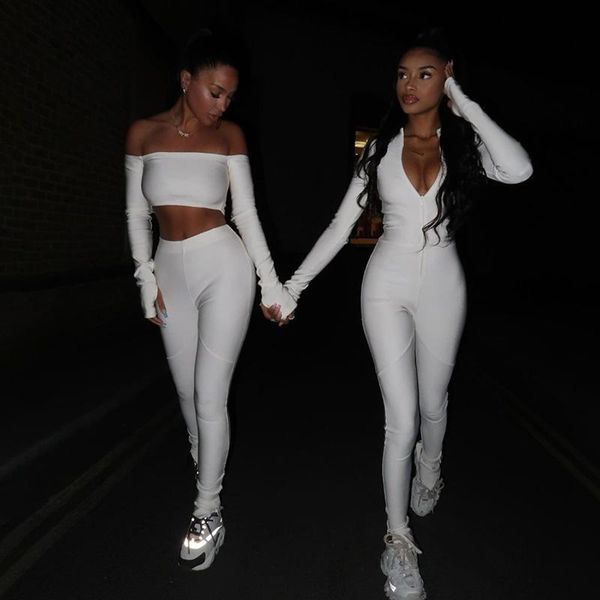 yoga outfits women tracksuit set long bodysuit sportswear slim fitness sleeve elastic jumpsuits workout sport trousers, White;red
yoga outfits women tracksuit set long bodysuit sportswear slim fitness sleeve elastic jumpsuits workout sport trousers, White;red