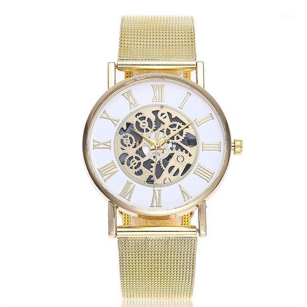 men classic quartz watch alloy mesh band hollow dial sports watch gifts jl1, Slivery;brown
men classic quartz watch alloy mesh band hollow dial sports watch gifts jl1, Slivery;brown