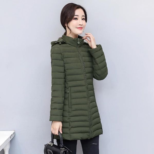 women's down & parkas 2021 winter casual long jacket women slim plus size hooded solid stand collar thick cotton padded overcoat female, Black
women's down & parkas 2021 winter casual long jacket women slim plus size hooded solid stand collar thick cotton padded overcoat female, Black