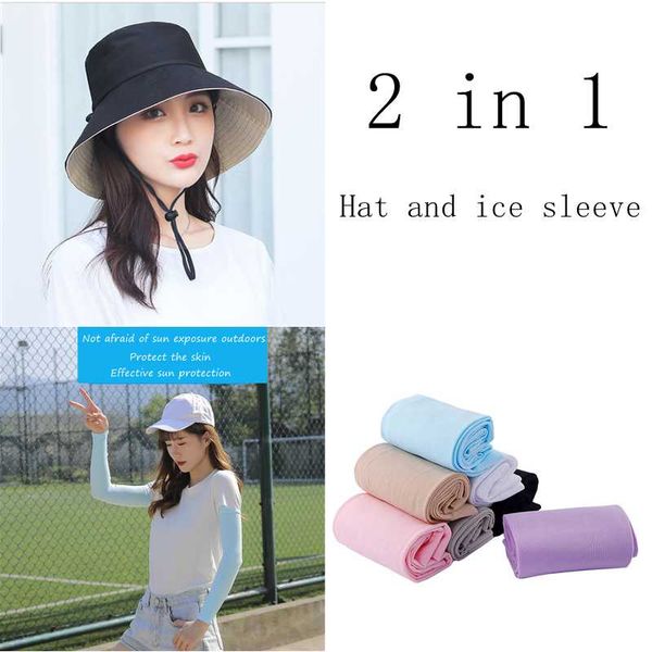 beanie/skull caps summer anti-uv hat and sleeves 2 in 1 fashion mainstream ladies double-sided wear fisherman black classic wild women', Blue;gray
beanie/skull caps summer anti-uv hat and sleeves 2 in 1 fashion mainstream ladies double-sided wear fisherman black classic wild women', Blue;gray