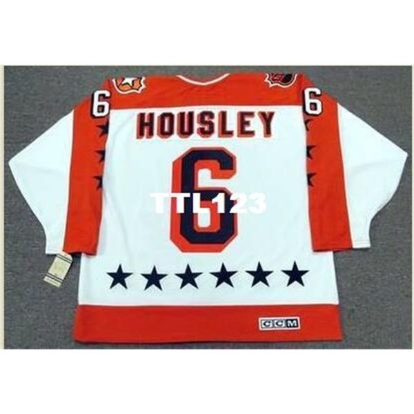 421s #6 phil housley 1984 wales "all star" ccm vintage retro hockey jersey or custom any name or number retro jersey, Black
421s #6 phil housley 1984 wales "all star" ccm vintage retro hockey jersey or custom any name or number retro jersey, Black