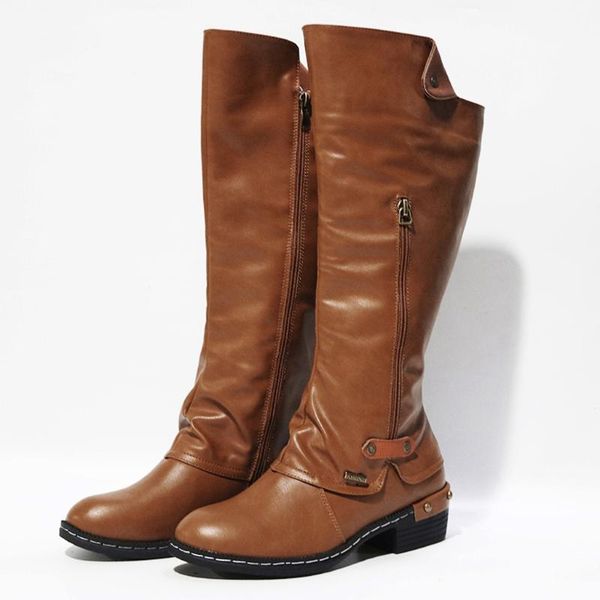 boots 2021 winter fashion women zipper square heel solid color high knee-high shoes round toe casual botas mujer, Black
boots 2021 winter fashion women zipper square heel solid color high knee-high shoes round toe casual botas mujer, Black