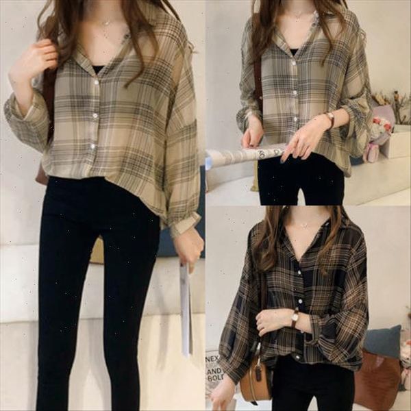 womens all match brief sunscreen summer plaid long sleeve button baggy shirt ladies check blouse oversize plus size 4xl, White
womens all match brief sunscreen summer plaid long sleeve button baggy shirt ladies check blouse oversize plus size 4xl, White