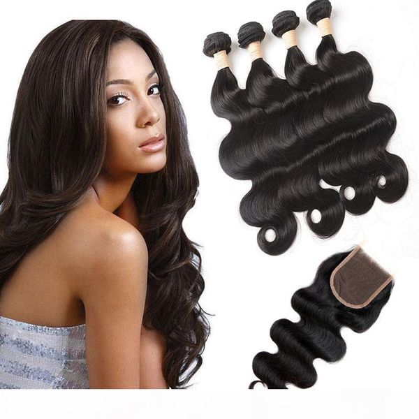 malaysian virgin hair body wave 5 pieces one set human hair bundles with lace closure 4x4 middle three part 8-28inch, Black;brown
malaysian virgin hair body wave 5 pieces one set human hair bundles with lace closure 4x4 middle three part 8-28inch, Black;brown