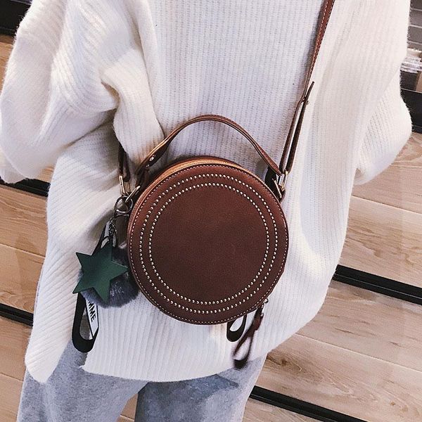 2020 new women vintage scrub handbag female small round bag fashion simple shoulder messenger bag ladies leather crossbody
2020 new women vintage scrub handbag female small round bag fashion simple shoulder messenger bag ladies leather crossbody