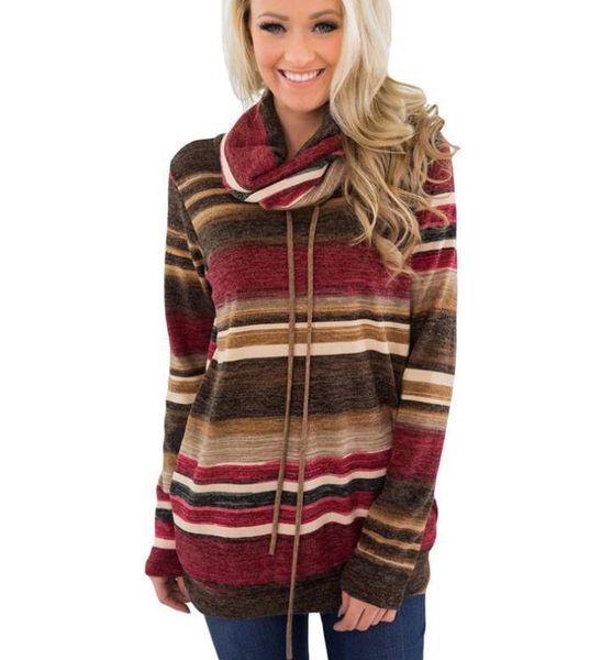 turtleneck sweater women autumn winter long sleeve sweater striped multicolor casual pullover lace up knitted sweater tunic 201130, White;black
turtleneck sweater women autumn winter long sleeve sweater striped multicolor casual pullover lace up knitted sweater tunic 201130, White;black