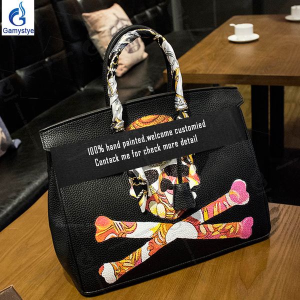 hand painted skull luxury handbags genuine leather handle bags women messenger bag female shoulder bag luxury classic bags
hand painted skull luxury handbags genuine leather handle bags women messenger bag female shoulder bag luxury classic bags