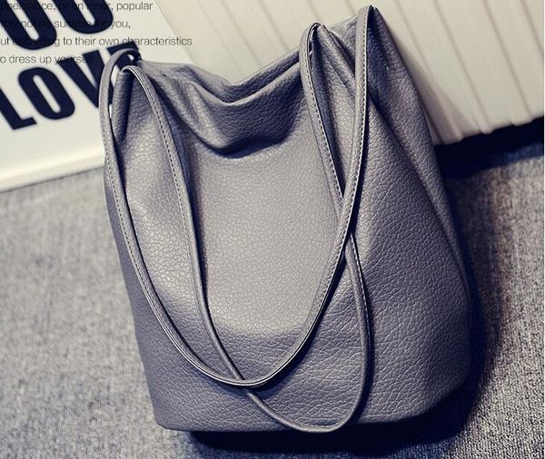 new bucket bag vintage brief women's handbag large capacity shoulder bag gray /black colorful
new bucket bag vintage brief women's handbag large capacity shoulder bag gray /black colorful