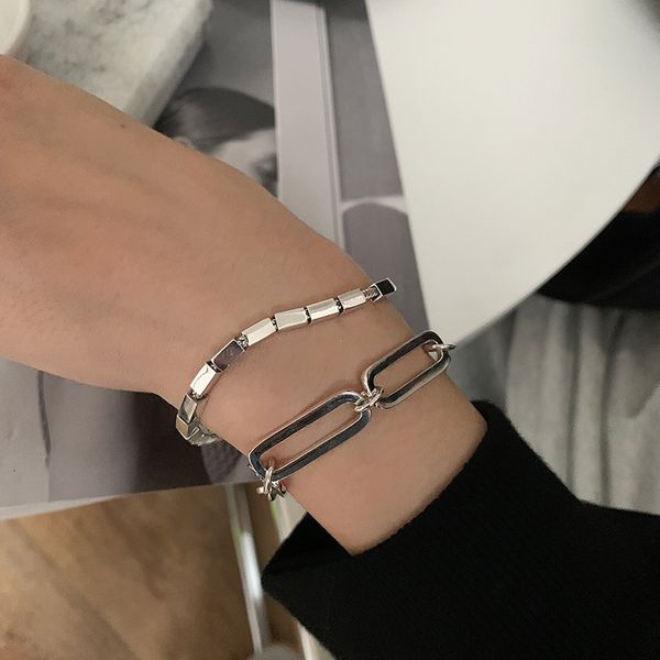 thai silver bracelet women's korean version simple personalized hand ornament