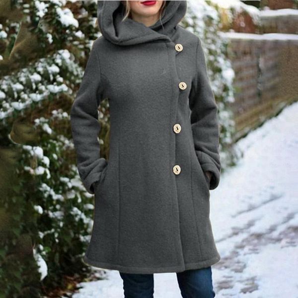 laamei winter women long coats 2021 hooded woolen coats and jackets button female autumn winter casual slim fit overcoat, Black
laamei winter women long coats 2021 hooded woolen coats and jackets button female autumn winter casual slim fit overcoat, Black