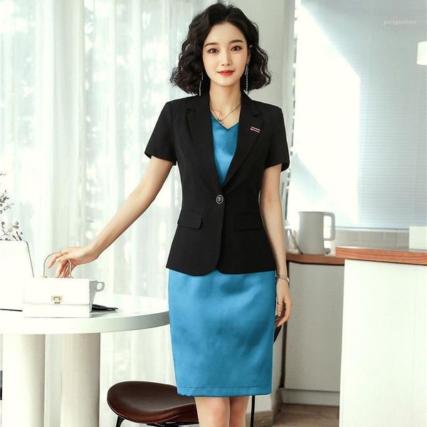 fashionl ladies black blazer women business suits work wear dress and jacket set half sleeve elegant styles1, White;black
fashionl ladies black blazer women business suits work wear dress and jacket set half sleeve elegant styles1, White;black