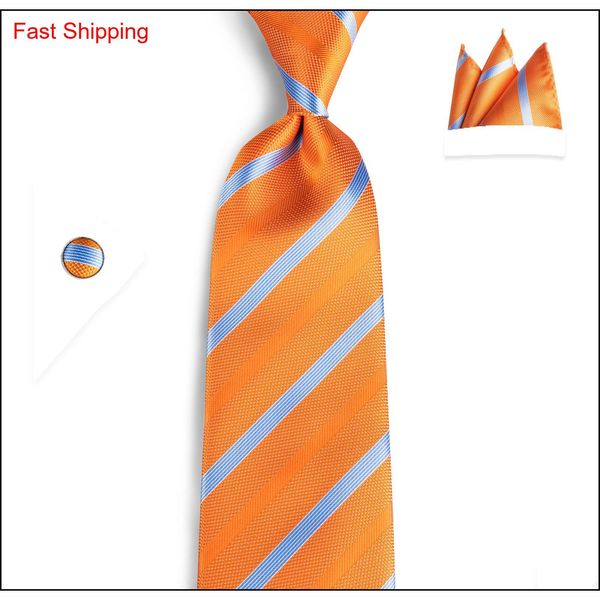 hi-tie fashion necktie set 100% silk orange stripe ties for mens formal business luxury we qylmnm nana_shop, Black;blue
hi-tie fashion necktie set 100% silk orange stripe ties for mens formal business luxury we qylmnm nana_shop, Black;blue