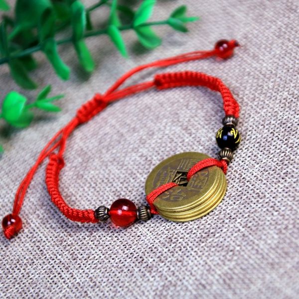 yy3qj bracelet hand brass braceletn emperors money copper money bracelet style woven men and women's life year diamond knot red rope na, Golden;silver 
yy3qj bracelet hand brass braceletn emperors money copper money bracelet style woven men and women's life year diamond knot red rope na, Golden;silver