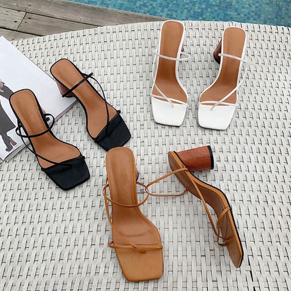 women slippers summer high heels square toe sandals bohemian narrow band outdoor casual flip flops female dress shoes x1020, Black
women slippers summer high heels square toe sandals bohemian narrow band outdoor casual flip flops female dress shoes x1020, Black