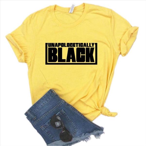 unapologetically black print women tshirt cotton casual funny t shirt gift lady yong girl tee 6 color a 1181, White
unapologetically black print women tshirt cotton casual funny t shirt gift lady yong girl tee 6 color a 1181, White