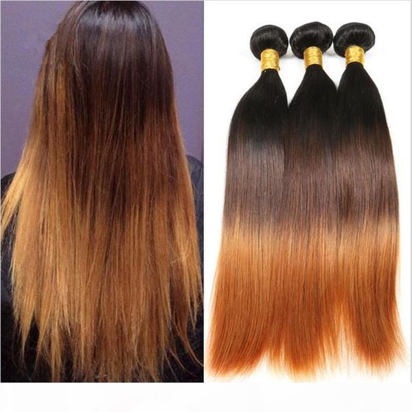 virgin peruvian silky straight ombre hair wefts #1b 4 30 dark roots three tone colored peruvian human hair weave bundles 3pcs lot, Black
virgin peruvian silky straight ombre hair wefts #1b 4 30 dark roots three tone colored peruvian human hair weave bundles 3pcs lot, Black