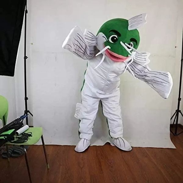 green fish mascot costumes halloween fancy party dress cartoon character carnival xmas easter advertising birthday party costume outfit, Red;yellow
green fish mascot costumes halloween fancy party dress cartoon character carnival xmas easter advertising birthday party costume outfit, Red;yellow