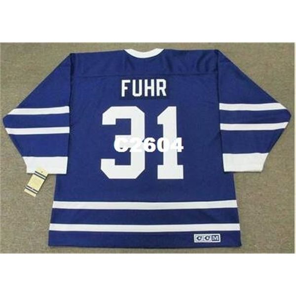 mens #31 grant fuhr toronto maple leafs 1991 ccm vintage retro home away hockey jersey or custom any name or number retro jersey, Black
mens #31 grant fuhr toronto maple leafs 1991 ccm vintage retro home away hockey jersey or custom any name or number retro jersey, Black