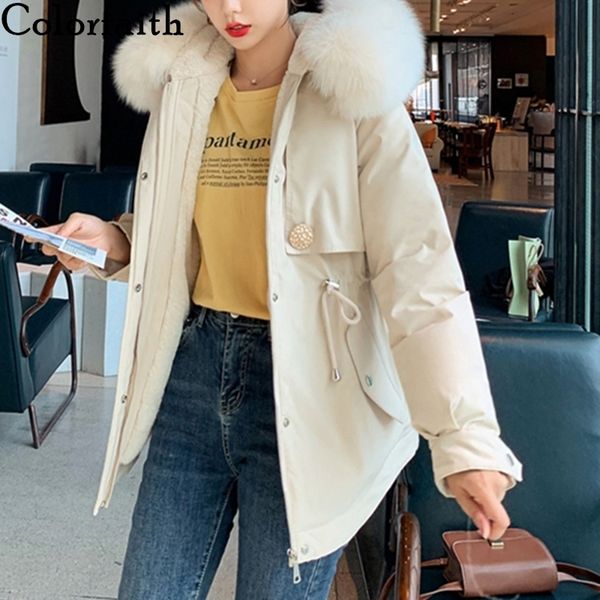 colorfaith new 2020 autumn winter women's jacket quilted parkas high-quality oversize hooded covering thicken warm coat co902 t200828, Black
colorfaith new 2020 autumn winter women's jacket quilted parkas high-quality oversize hooded covering thicken warm coat co902 t200828, Black