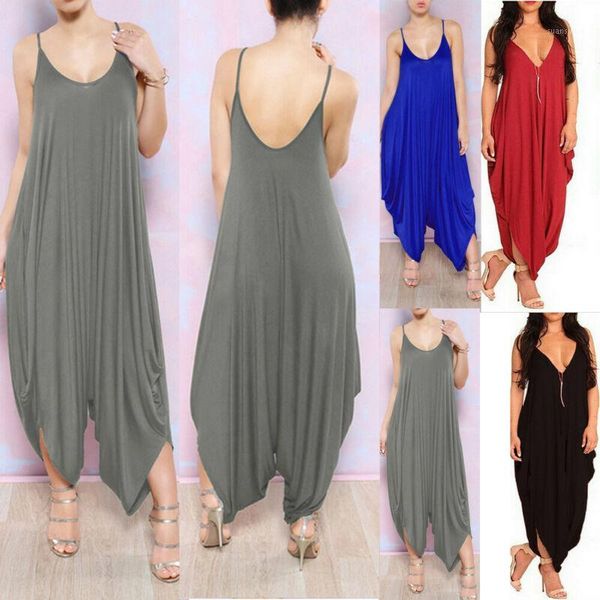 women fashion v neck loose baggy fit summer loose beach party jumpsuit romper harem playsuit1, Black;white
women fashion v neck loose baggy fit summer loose beach party jumpsuit romper harem playsuit1, Black;white