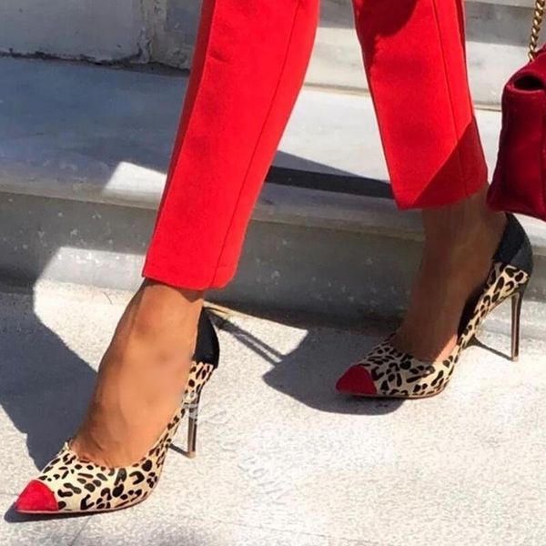 leopard stiletto heel pumps red pointed toe patchwork high heel dress shoes mixed shallow party banquet shoes drop ship, Black
leopard stiletto heel pumps red pointed toe patchwork high heel dress shoes mixed shallow party banquet shoes drop ship, Black