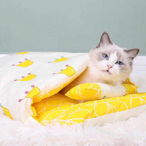 ins korean style cat nest cat sleeping bag removable and washable closed cat nest pet nest four seasons universal kennel supplies
ins korean style cat nest cat sleeping bag removable and washable closed cat nest pet nest four seasons universal kennel supplies