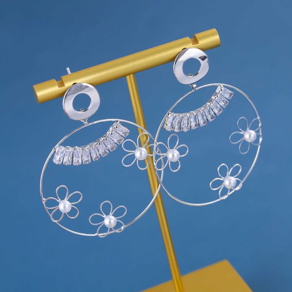 silver creative korean flower women's needle 925 simple national style earrings
silver creative korean flower women's needle 925 simple national style earrings