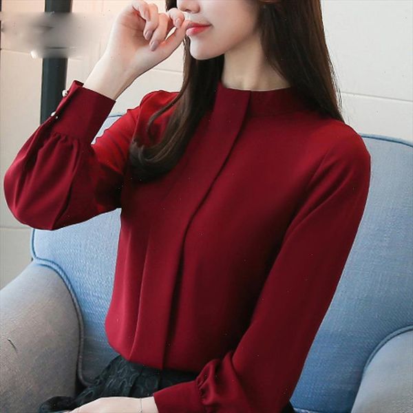 new long sleeve women blouses shirt fashion casual chiffon ol blouse womens clothing stand neck women blusas d456 30, White
new long sleeve women blouses shirt fashion casual chiffon ol blouse womens clothing stand neck women blusas d456 30, White