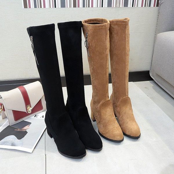 2020 autumn new long boots for women fashion womans warm zipper high heels boot high tube boot female black suede shoes woman
2020 autumn new long boots for women fashion womans warm zipper high heels boot high tube boot female black suede shoes woman