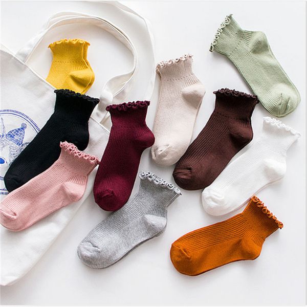 fashion lace ruffles soft cotton women socks solid color cute socks sweet princess girl cozy lovely frilled socks, Black;white
fashion lace ruffles soft cotton women socks solid color cute socks sweet princess girl cozy lovely frilled socks, Black;white