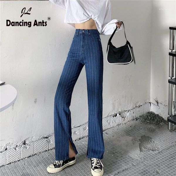 women straight jeans side slit stripes high waist wide leg pants new autumn full-lenght korean casual trousers1, Blue
women straight jeans side slit stripes high waist wide leg pants new autumn full-lenght korean casual trousers1, Blue