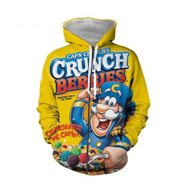 crunch ягоды 3d при печати приводная одежда новая мода мужчины женщины молния толстовки
crunch ягоды 3d при печати приводная одежда новая мода мужчины женщины молния толстовки