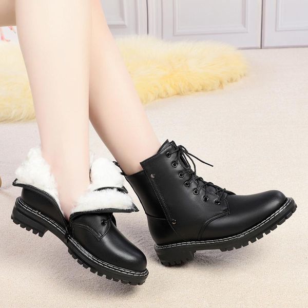 aiyuqi women winter boots 2020 new genuine leather ladies snow boots wool warm non-slip fashion women ankle, Black
aiyuqi women winter boots 2020 new genuine leather ladies snow boots wool warm non-slip fashion women ankle, Black
