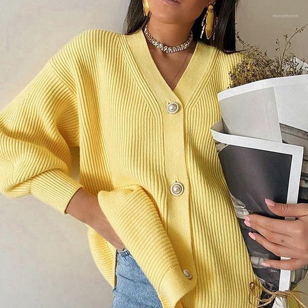 women's knits & tees 2021, the mid-long v-neck simple atmospheric sweater jacket is a knitted cardigan with elegant temperament1, White
women's knits & tees 2021, the mid-long v-neck simple atmospheric sweater jacket is a knitted cardigan with elegant temperament1, White
