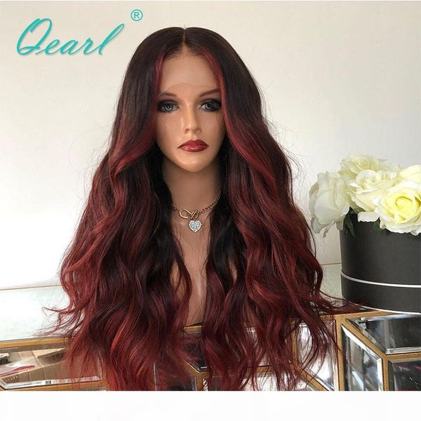 red balayage ombre color lace front wig 13x4 human hair wigs remy wavy hair 150% 180% preplucked with baby hairs qearl, Black;brown
red balayage ombre color lace front wig 13x4 human hair wigs remy wavy hair 150% 180% preplucked with baby hairs qearl, Black;brown