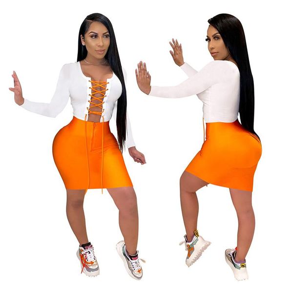 casual dresses color patchwork bodycon ladies' long sleeves front lace-up slim fit pencil dress female leotard clubwear short vestido, Black;gray
casual dresses color patchwork bodycon ladies' long sleeves front lace-up slim fit pencil dress female leotard clubwear short vestido, Black;gray