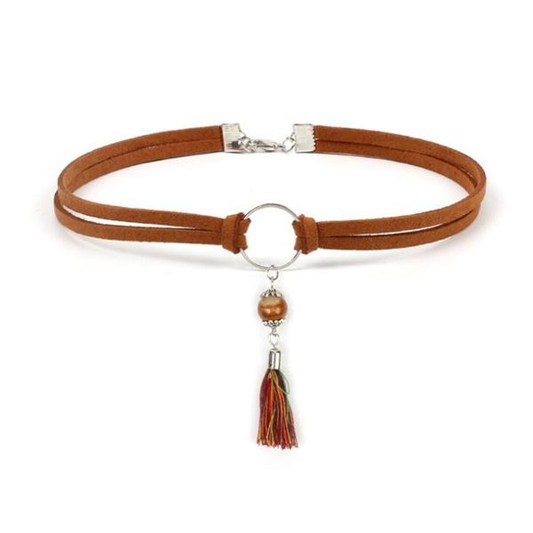 punk double layer velvet choker necklace bohemia beads charm tassel necklaces & pendants for women collares mujer collier female, Golden;silver
punk double layer velvet choker necklace bohemia beads charm tassel necklaces & pendants for women collares mujer collier female, Golden;silver