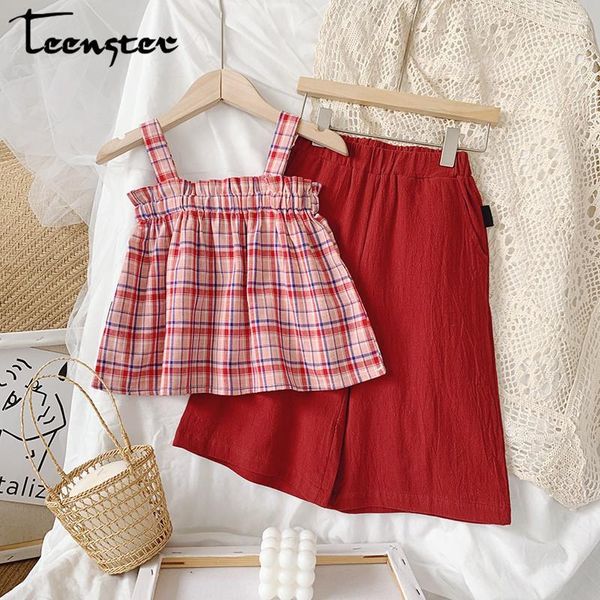 korean pretty little girls clothes holiday kids clothing set fashion girls ruffle outfits plaid suspenders wide leg pants1, White
korean pretty little girls clothes holiday kids clothing set fashion girls ruffle outfits plaid suspenders wide leg pants1, White
