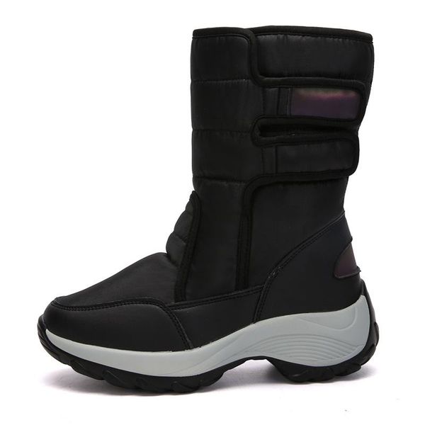 2020 winter new plus size snow boots women waterproof high-plus velvet cotton boots women's, Black
2020 winter new plus size snow boots women waterproof high-plus velvet cotton boots women's, Black