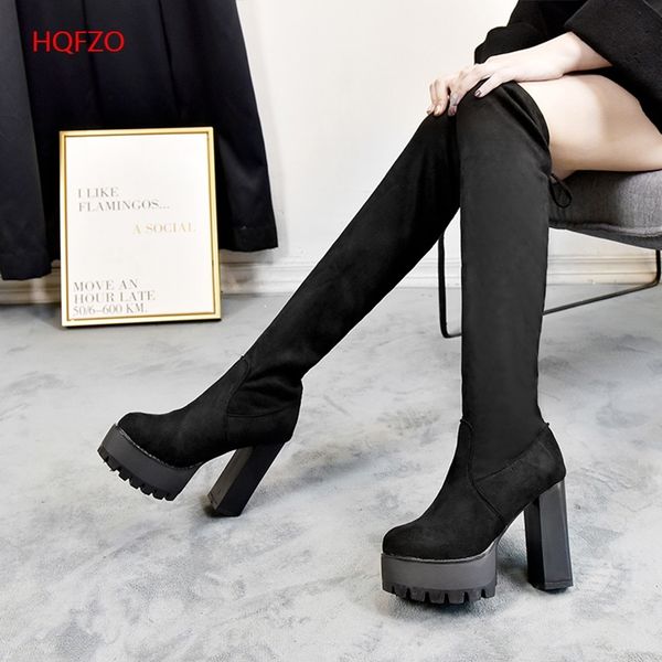 hqfzo leather platform women long boots over the knee boots platform female autumn winter thigh high boots botas mujer 201114, Black
hqfzo leather platform women long boots over the knee boots platform female autumn winter thigh high boots botas mujer 201114, Black