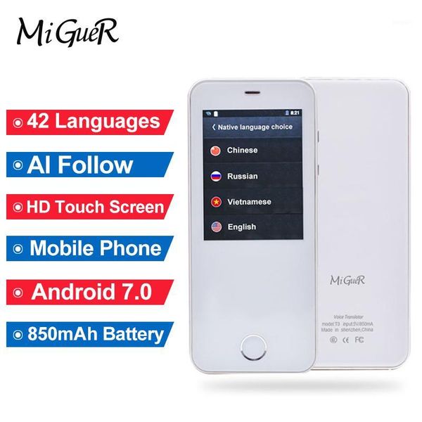 miguer ai smart translator mobile phone android 7.0 mtk6580 quad core 2.4''tp support multiple 42 languages voice translation1
miguer ai smart translator mobile phone android 7.0 mtk6580 quad core 2.4''tp support multiple 42 languages voice translation1